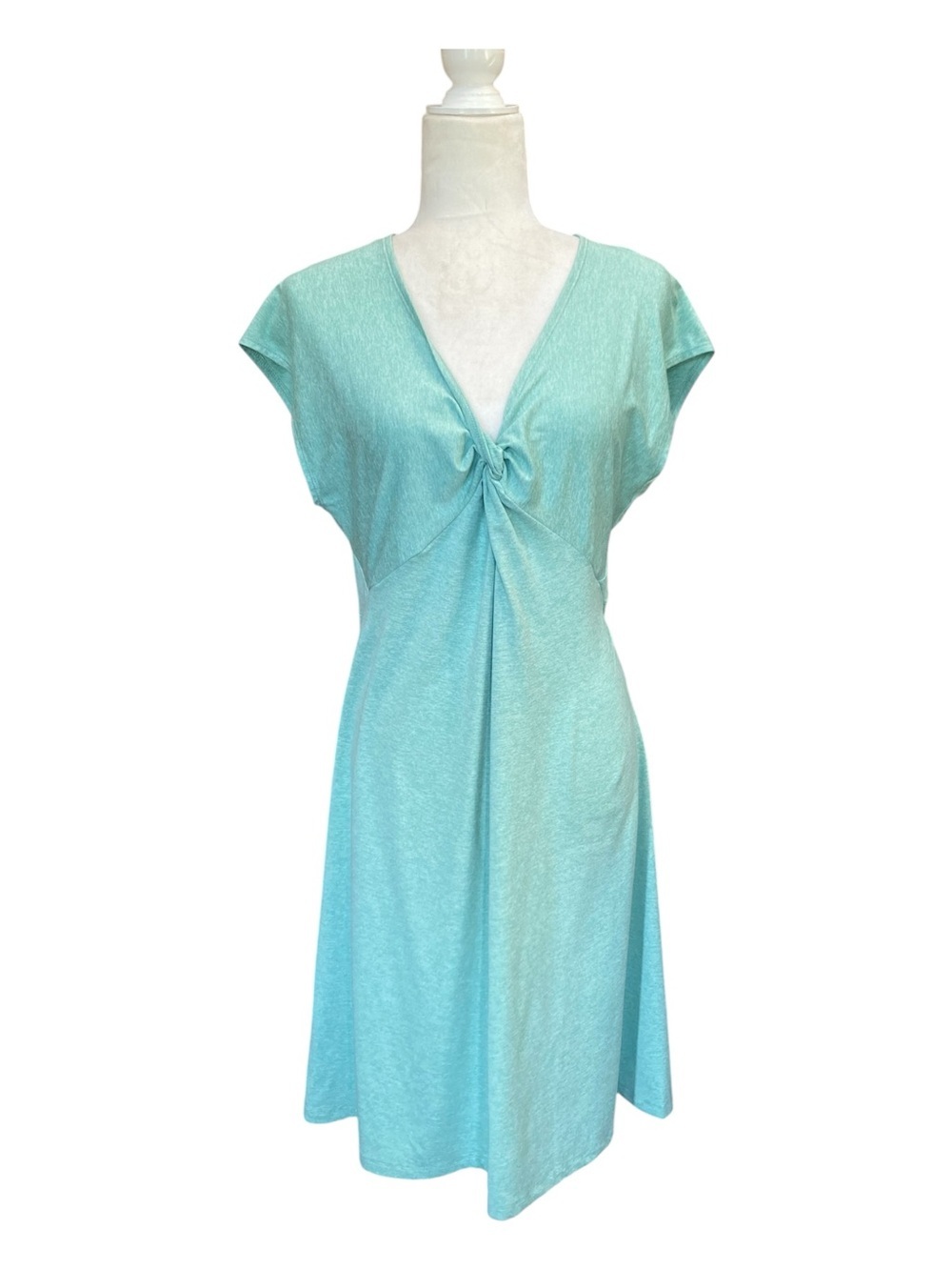 Patagonia Womens Seabrook Bandha Dress Twist Front Mint Green Athleisure